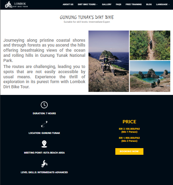 Lombok Dirtbike Tour — preview